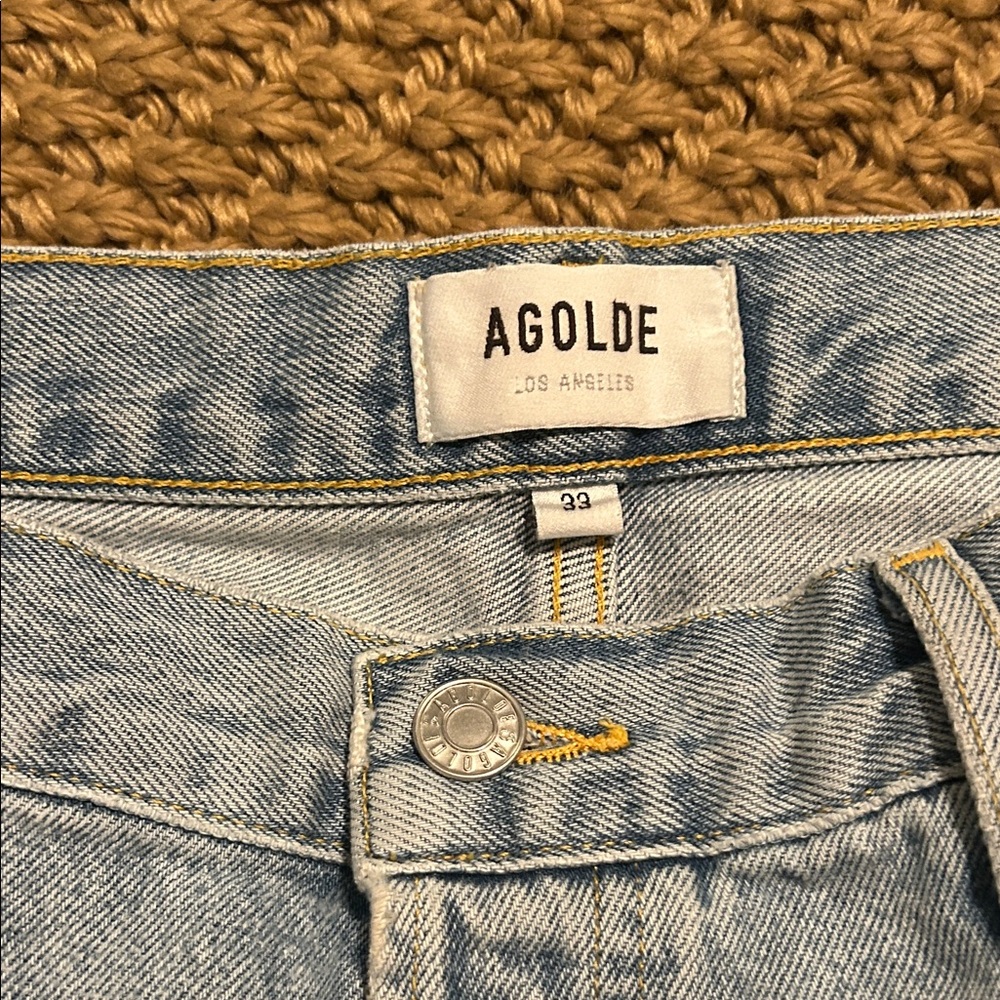 Agolde Boyfriend Jeans in Soft Blue